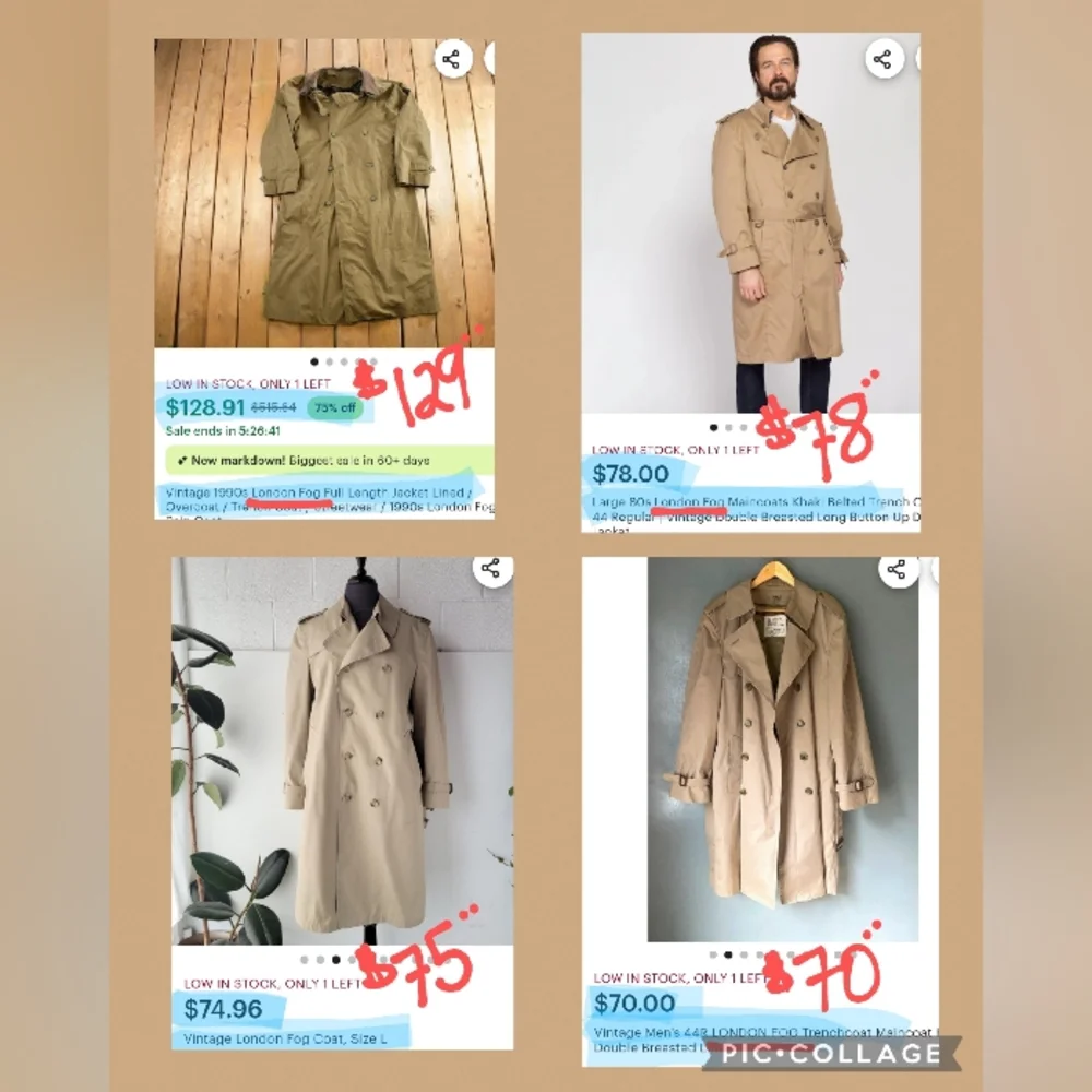 Vintage London Fog Trench Coat - Warm Lining Button On/Out - 14 Reg - Picture 9 of 9